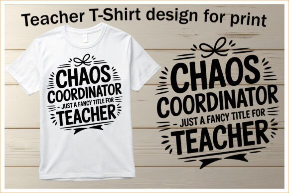 Cute Teacher Vector Art for Real Embroidery Projects