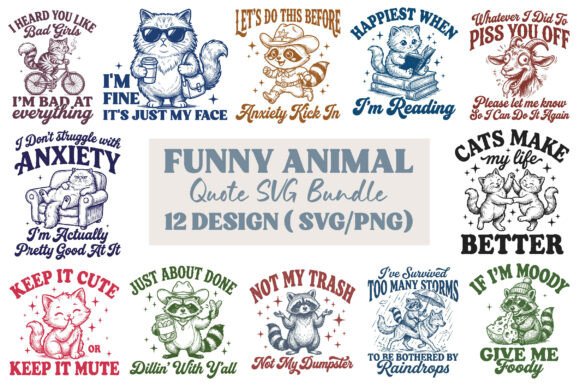 Funny Animal Quote SVG Bundle Review for Real Projects