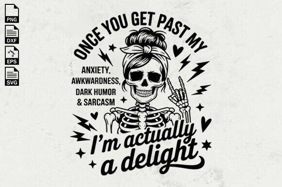 Funny Anxiety Quote SVG
