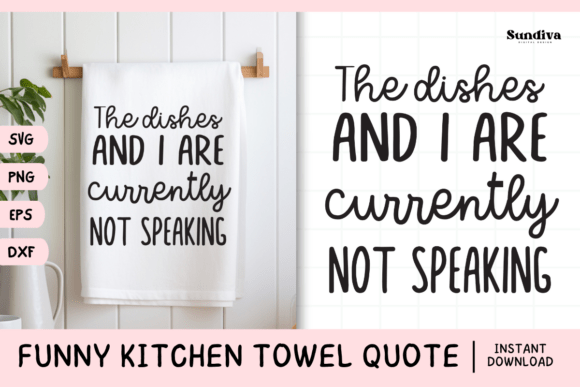 Funny Dish Kitchen Towel Quote SVG 6: A Lighthearted Embroidery Design Review