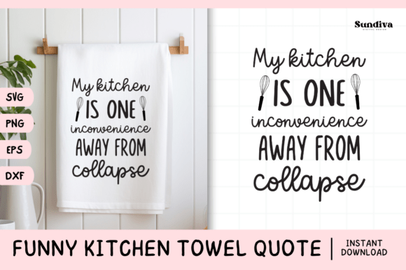 Funny Dish Kitchen Towel Quote SVG 7: A Designer's Practical Take