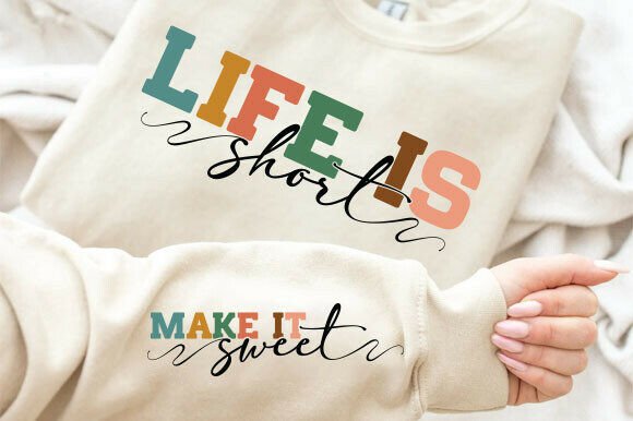 Life is Short SVG for Real-World Embroidery Projects