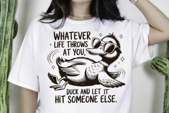Retro Duck Meme SVG Sarcastic Quote Svg