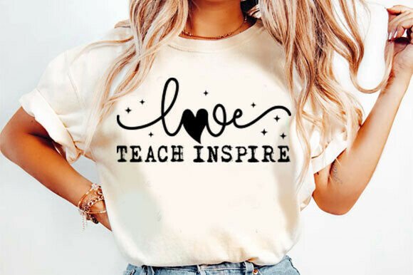Teach Love Inspire SVG Teacher Quote Review