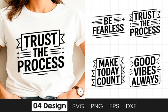 Trust the Process Motivational Quote SVG